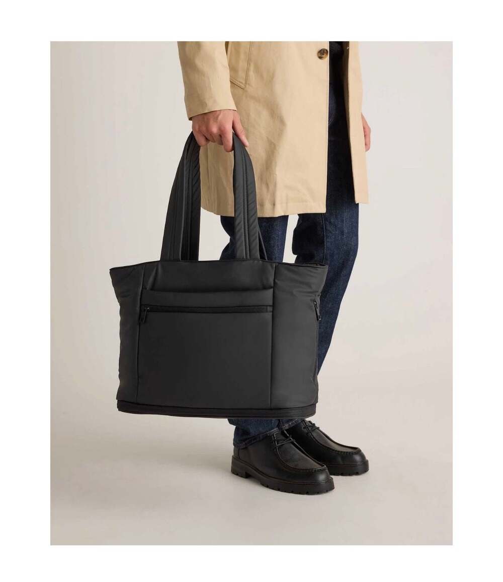 Quince Water Repellent Puff Expandable Tote Bag black NEW W/ tags fast2ship - Picture 3 of 9